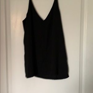 Black camisole a line top